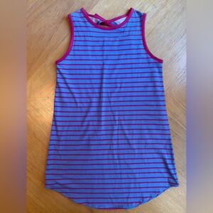 Florence Eisman Stripe Knit Dress With Back Tie Size 8 NWOT